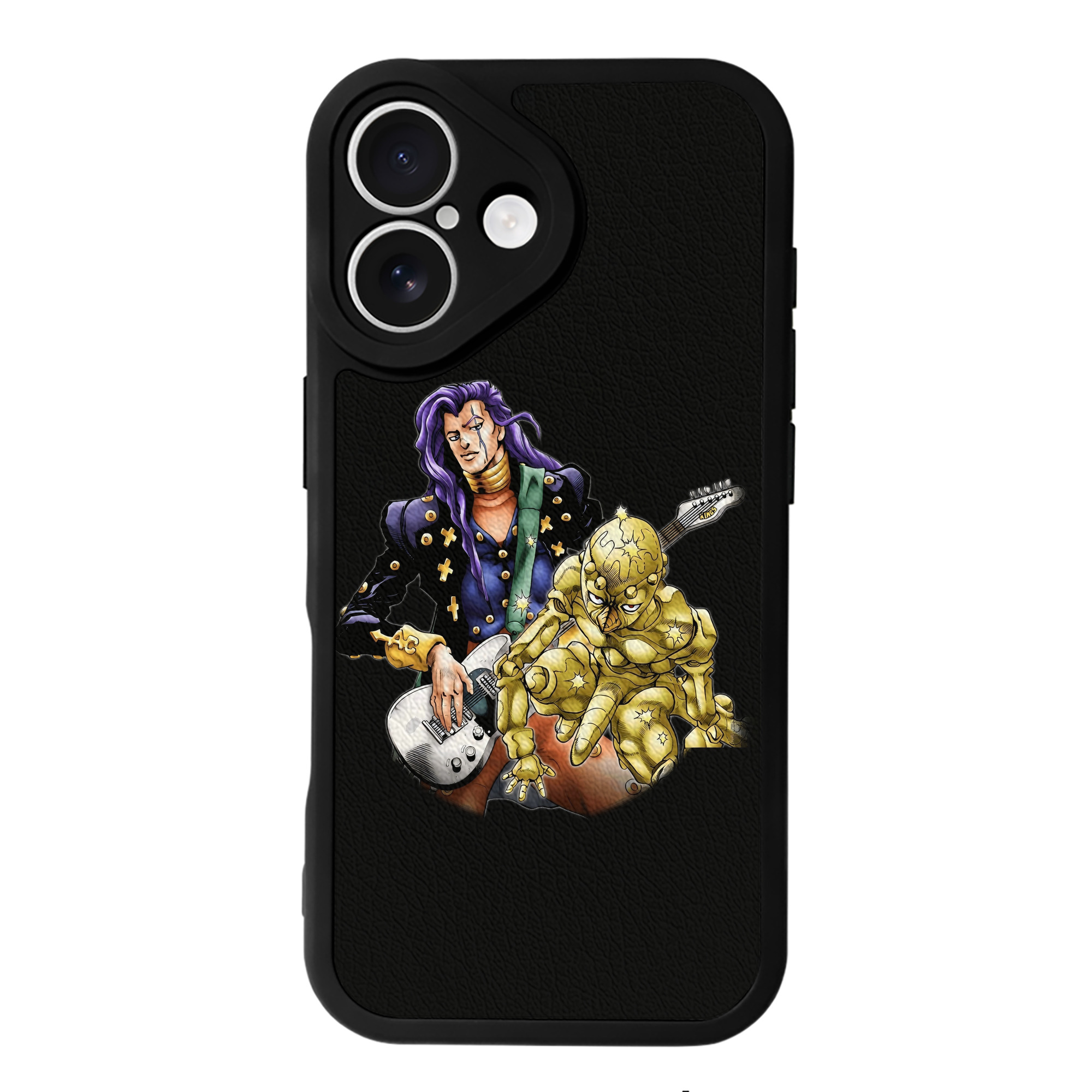 （画像用） ジョジョの奇妙な冒険 おといし あきら JoJo's Bizarre Adventure Akira Otoishi 【iPhone 16シリーズ対応】シリコンスマホケース（レザー調） 材質：シリコン
